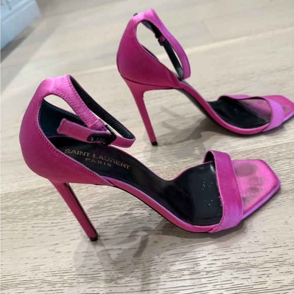Saint Laurent Fuchsia Heels for Women - Picture 2 of 3
